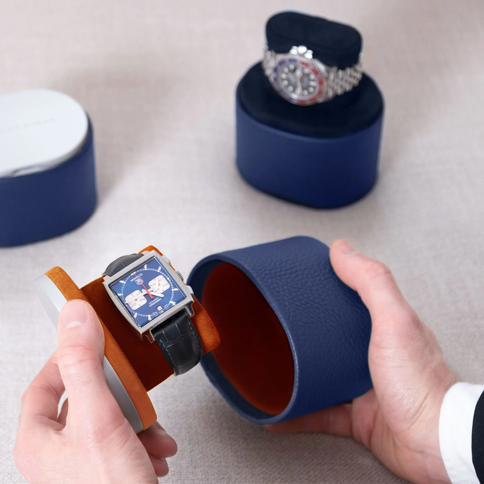 THEO WATCH ROLL - SAPPHIRE / GREY