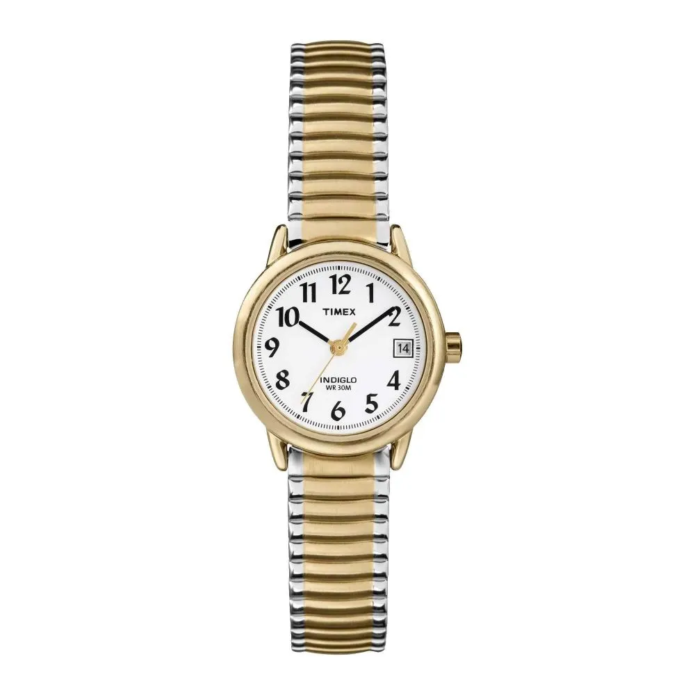 Timex Women's Indigo WR30M Yellow Gold Round Dial With Two Tone Bracelet Analog Watch, T2H381