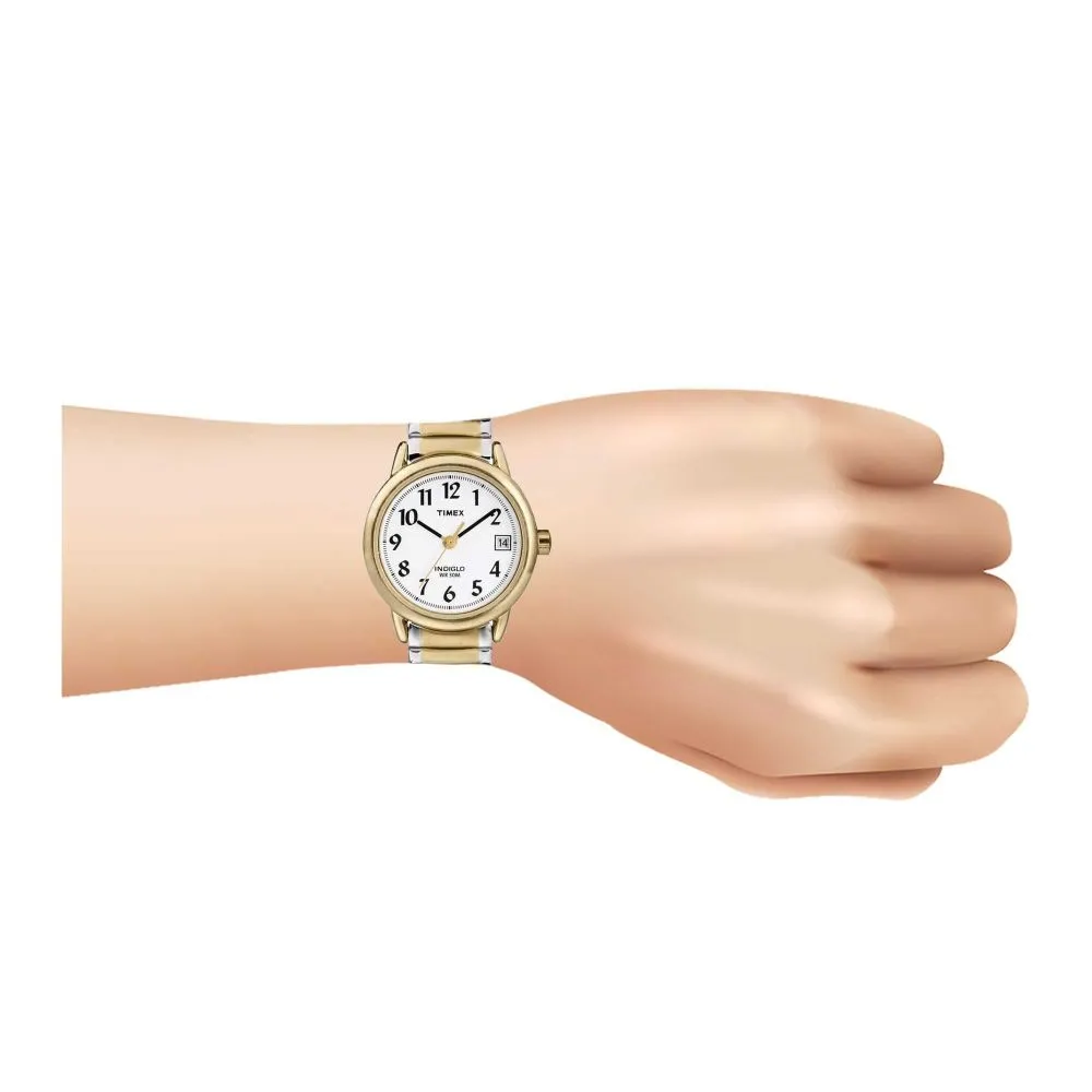 Timex Women's Indigo WR30M Yellow Gold Round Dial With Two Tone Bracelet Analog Watch, T2H381