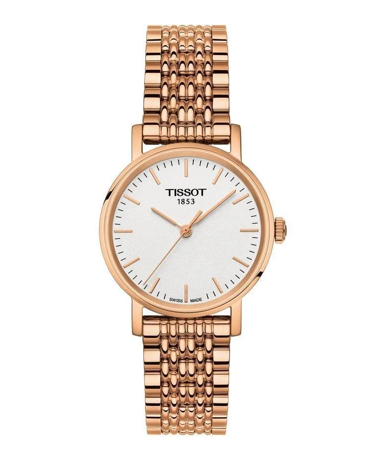 Tissot Everytime Small White Dial Rose Gold Tone Women's Watch T1092103303100