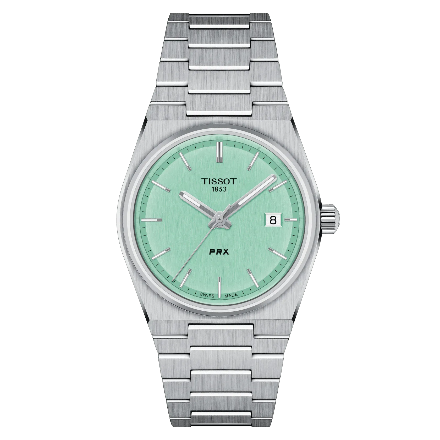 Tissot PRX 35mm Light Green Dial Stainless Steel Unisex Watch T1372101109100