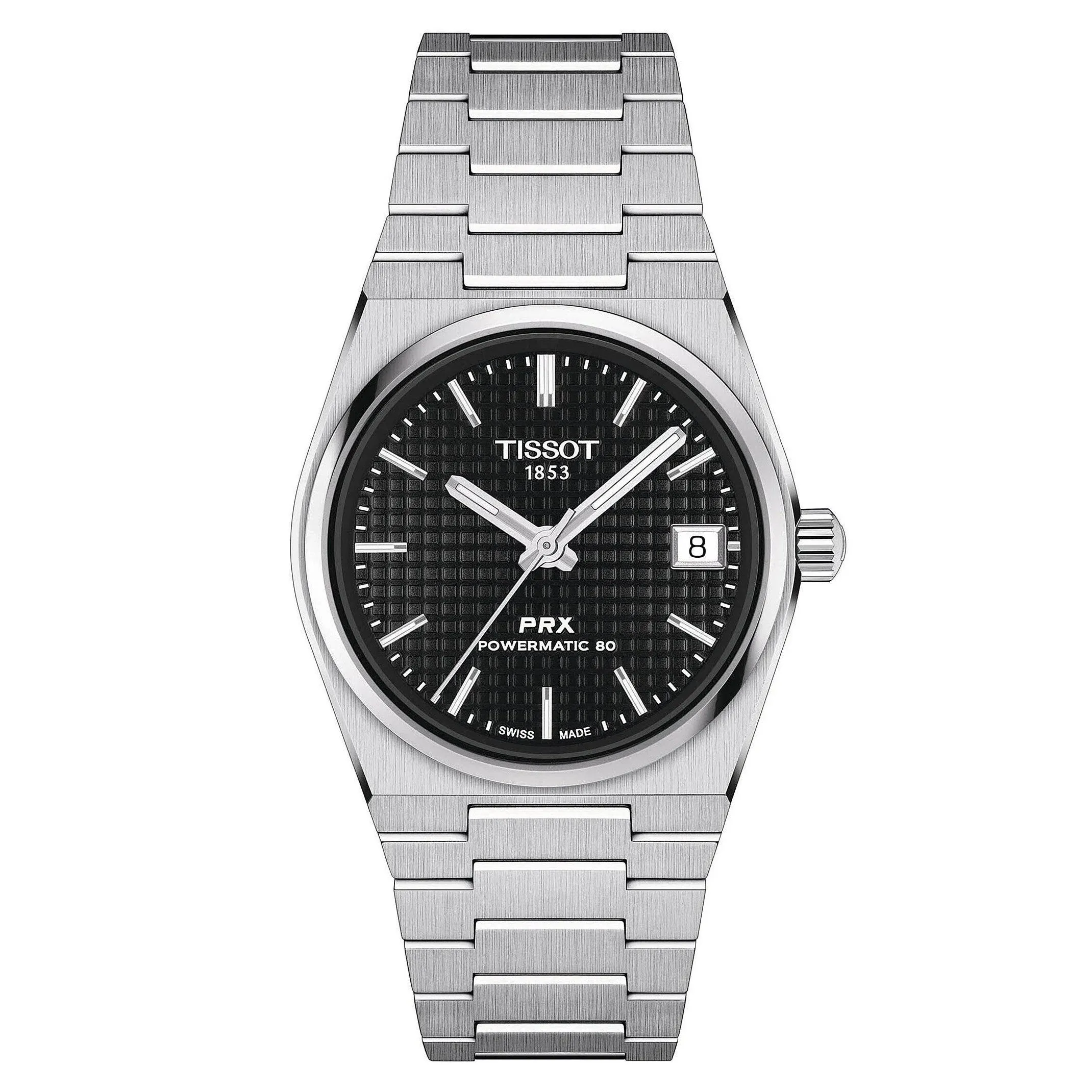 Tissot PRX Powermatic 80 (35mm) Stainless Steel Black Dial Watch