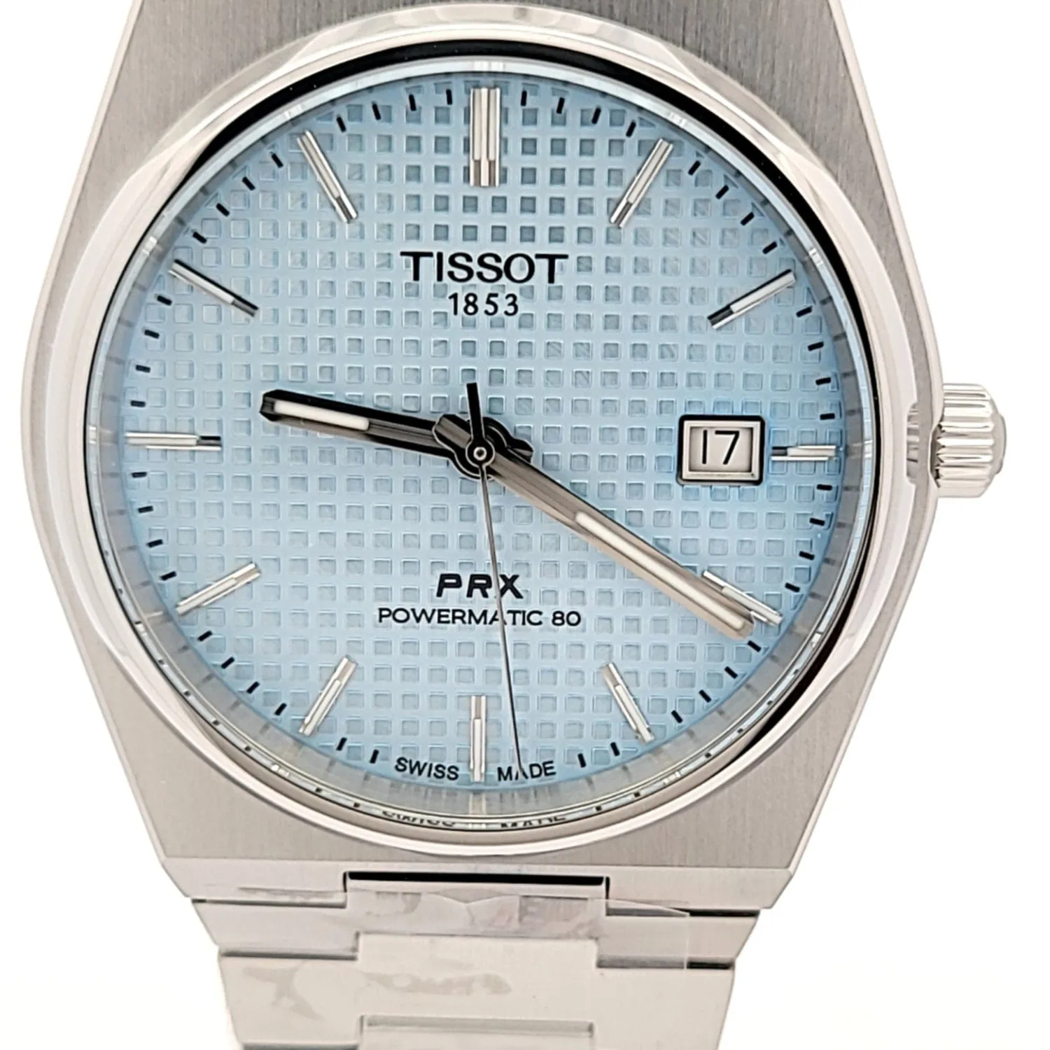 Tissot PRX Powermatic 80 Ice Blue 40mm Men's Watch T1374071135100