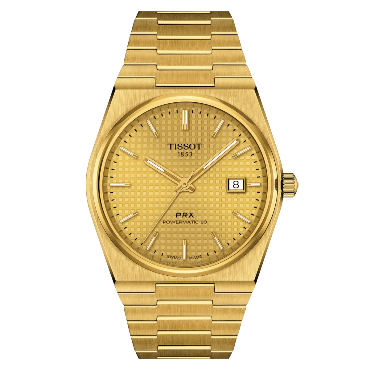 Tissot PRX Powermatic 80 Yellow Gold 40mm Men's Watch T1374073302100