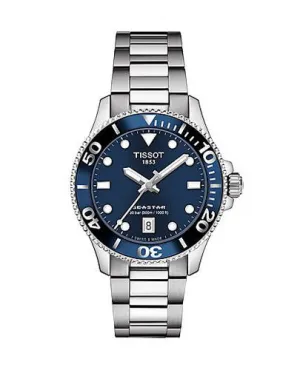 Tissot Seastar 1000 36mm Blue Dial Ladies Watch T120.210.11.041.00