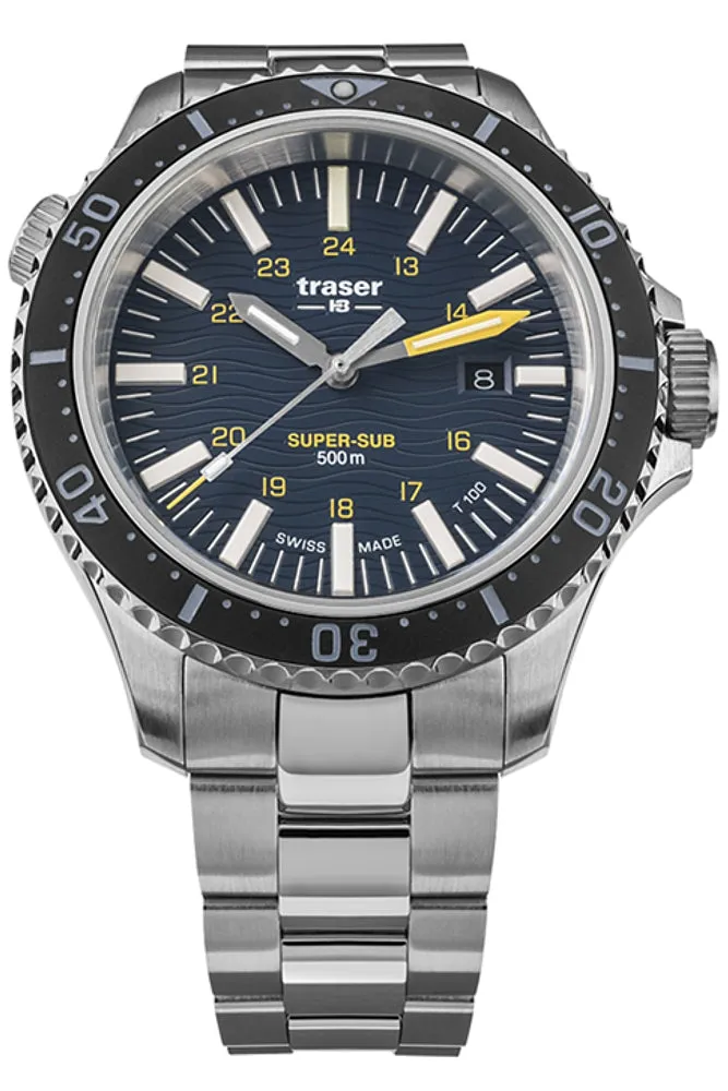 Traser P67 Super-Sub 500 Meter T100 TRITIUM Professional Dive Watch, Special Set 109370