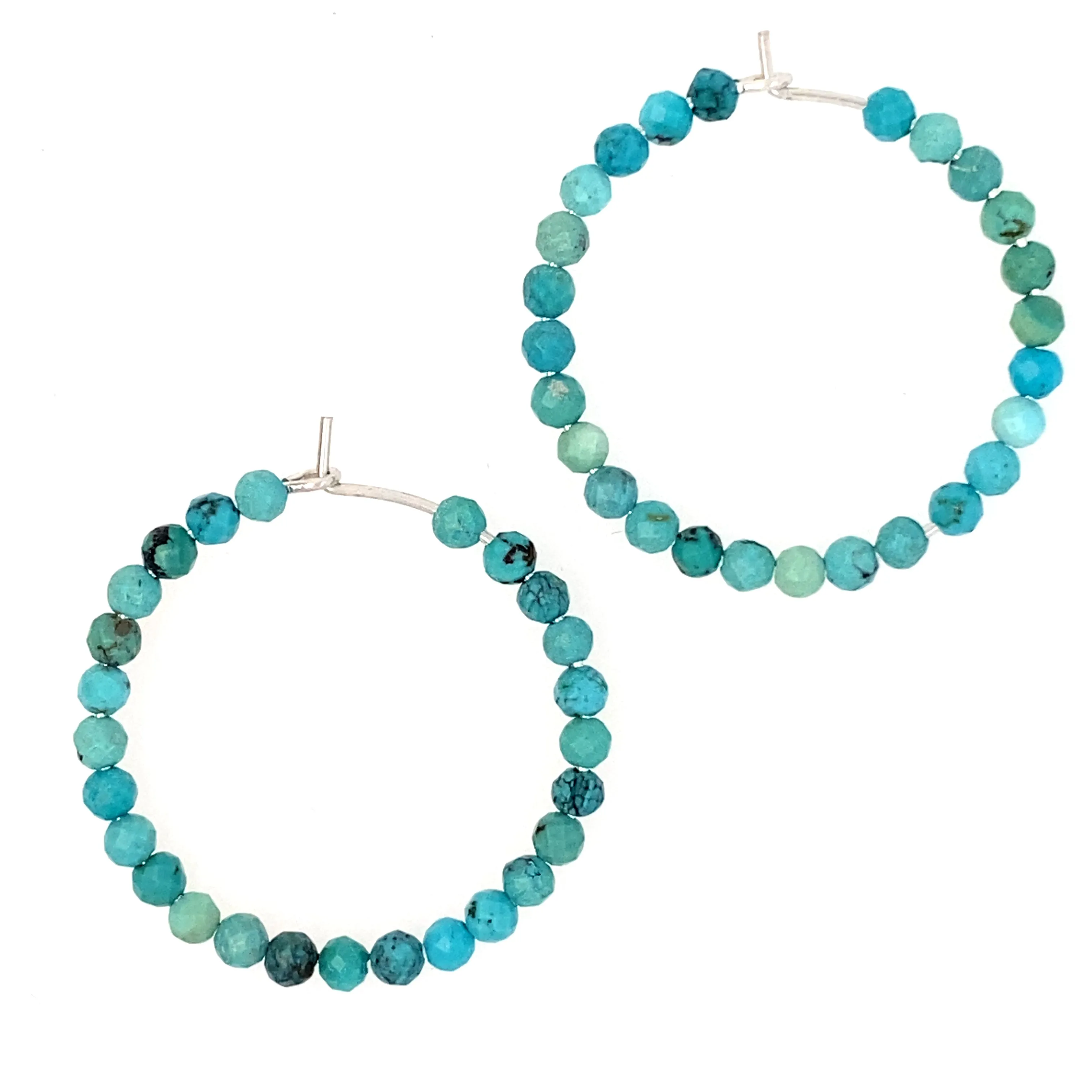 Turquoise Hoops