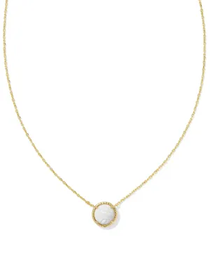 Volleyball Pendant Necklace Gold