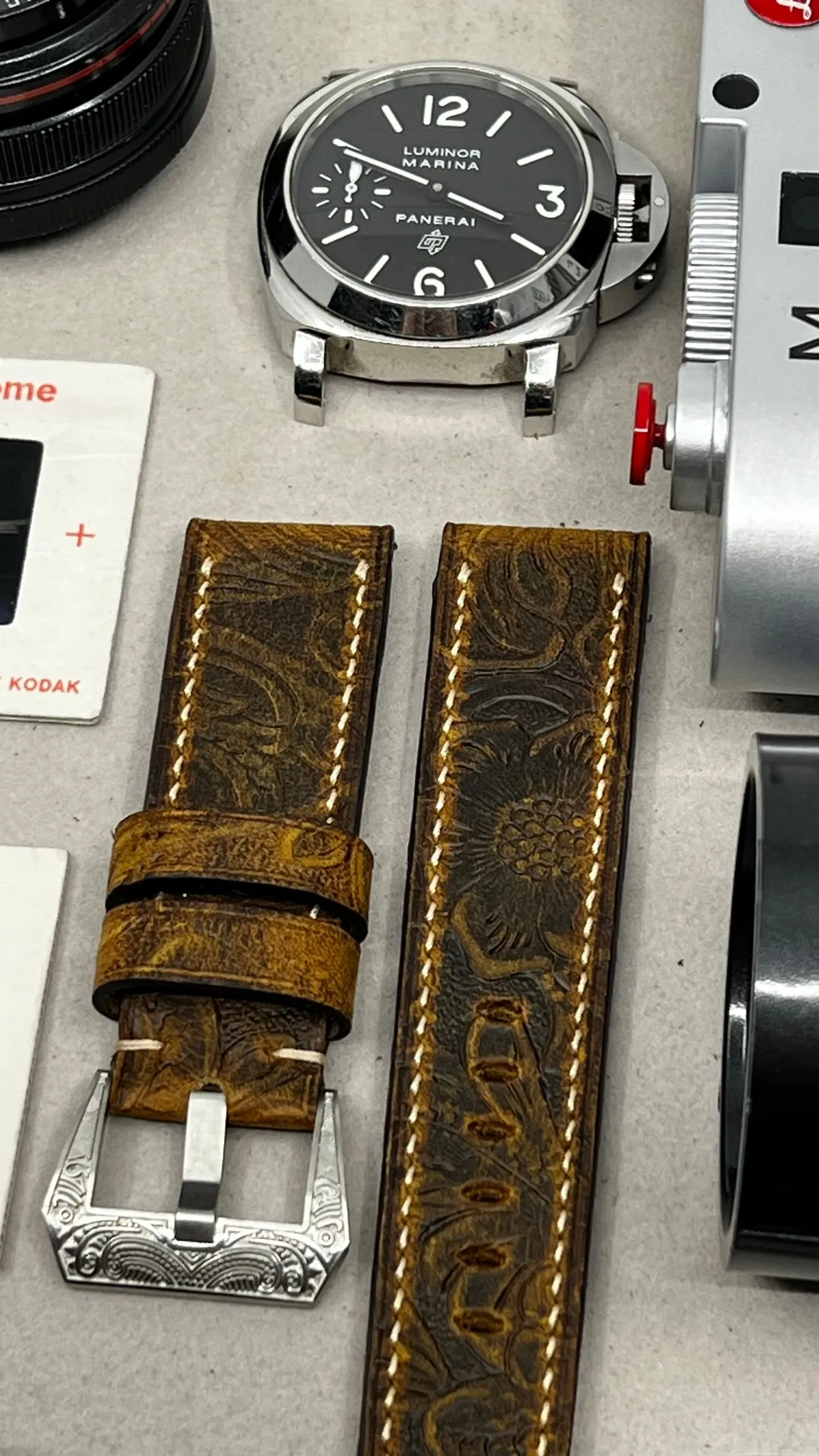 Watch Strap 24mm 26mm, Best Watch Band in Leather Engraving, Handmade Two Piece Watchstraps 20mm, Wristwatch Band, Personalise Gift ideas
