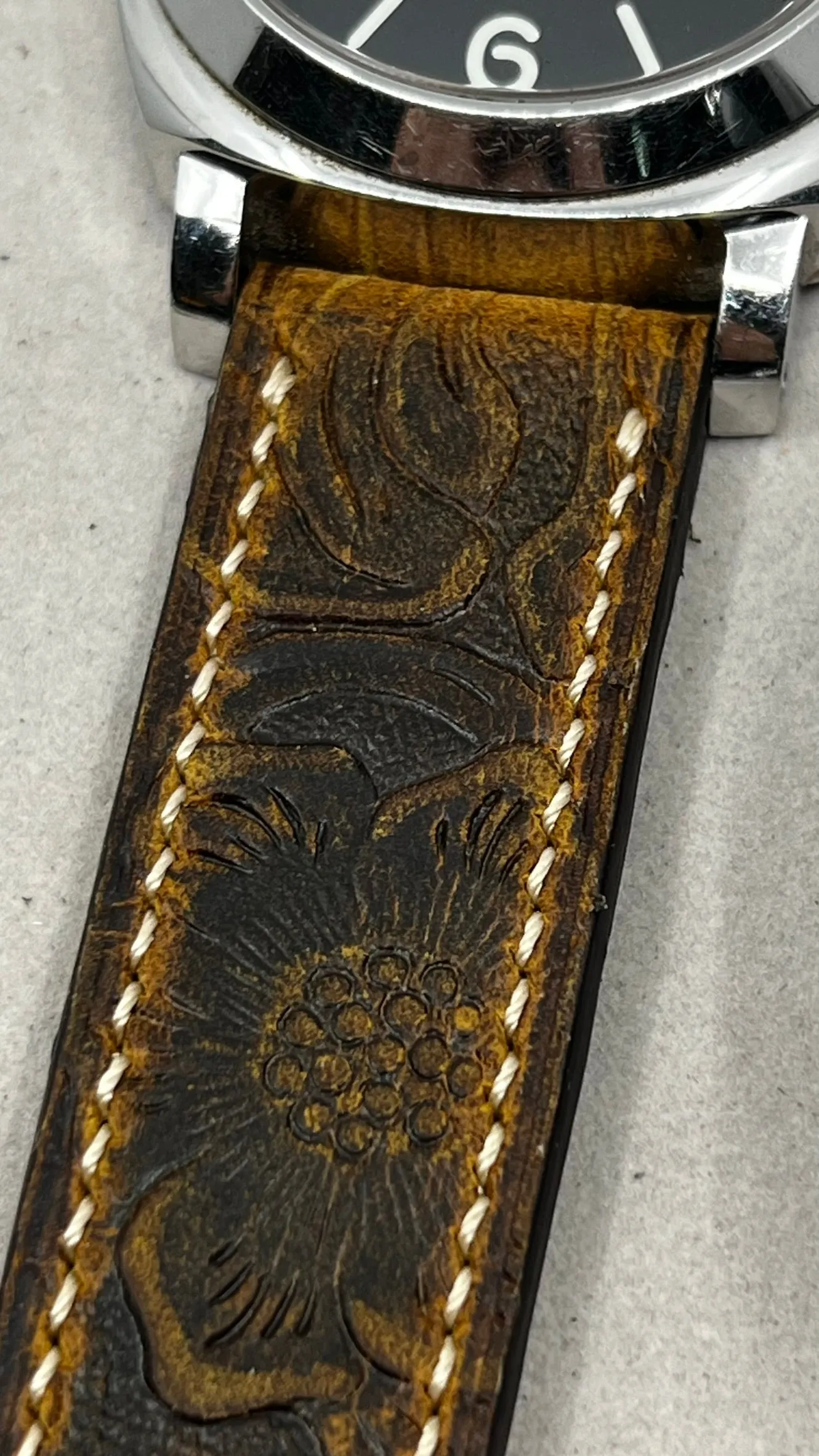 Watch Strap 24mm 26mm, Best Watch Band in Leather Engraving, Handmade Two Piece Watchstraps 20mm, Wristwatch Band, Personalise Gift ideas