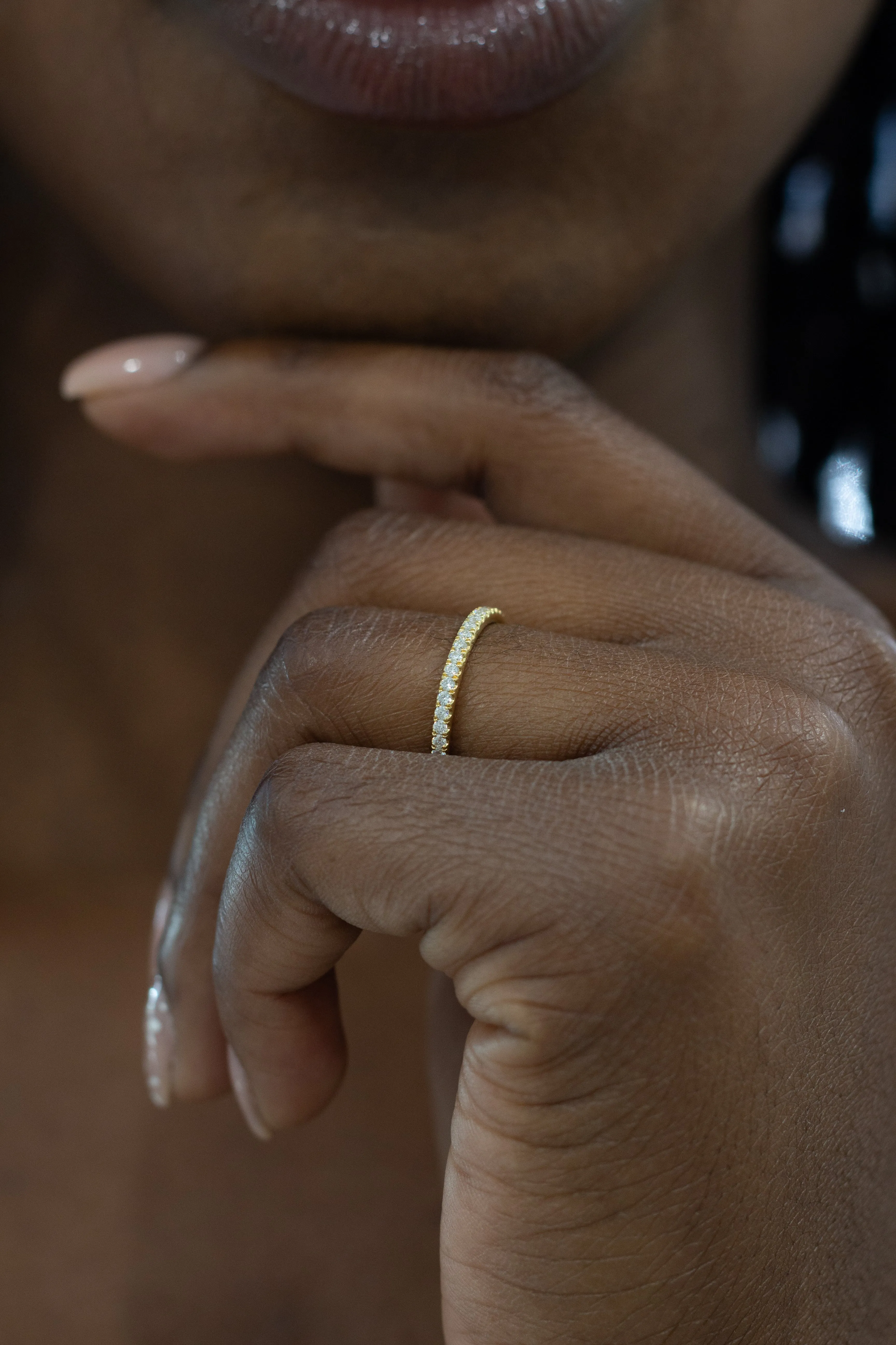 WB072M ~ MOISSANITE BAND