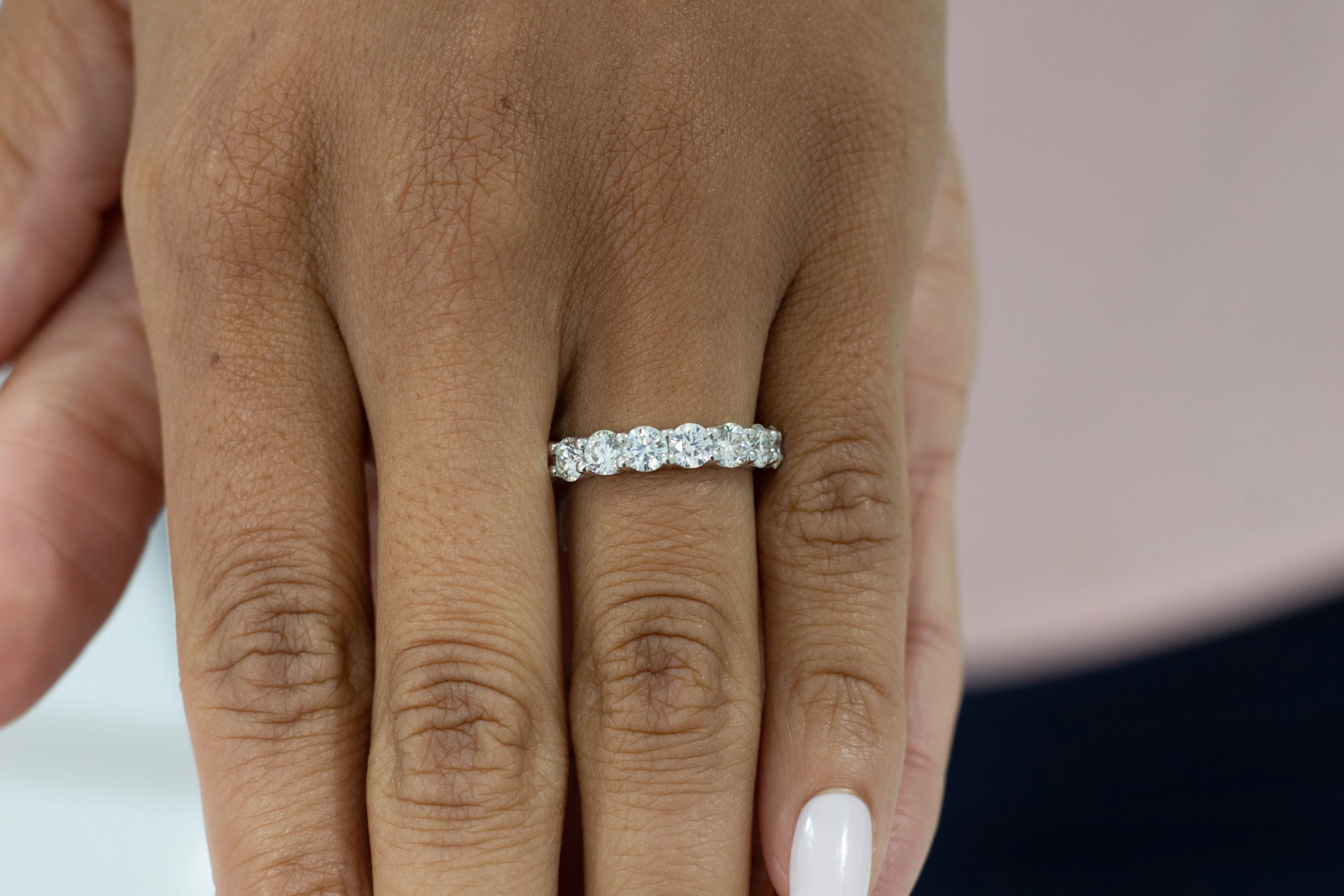 WBM0094~ MOISSANITE BAND