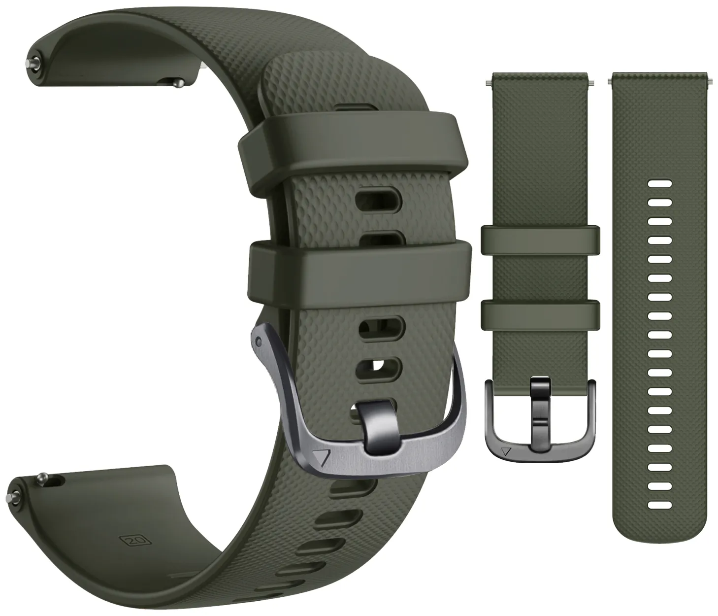 Wearable4U Silicon Wristband Strap 18mm QuickFix for Garmin Venu 2S / Venu 2