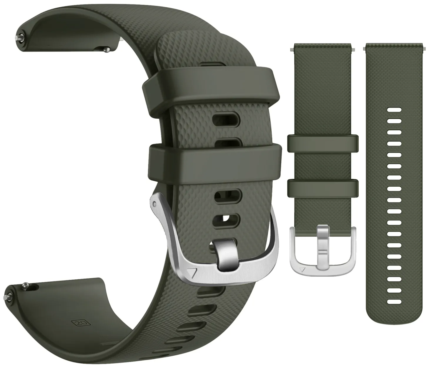 Wearable4U Silicon Wristband Strap 18mm QuickFix for Garmin Venu 2S / Venu 2