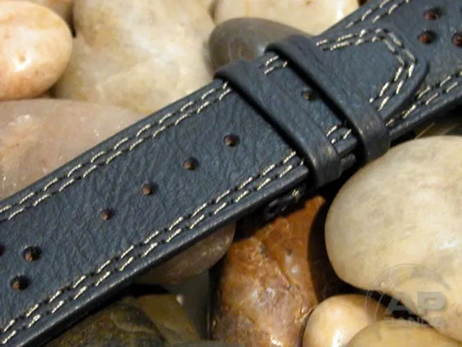 Wider 24mm Taper Prototipo Blue Doppio Buco Strap For Audemars Piguet Royal Oak Offshore Barrichello