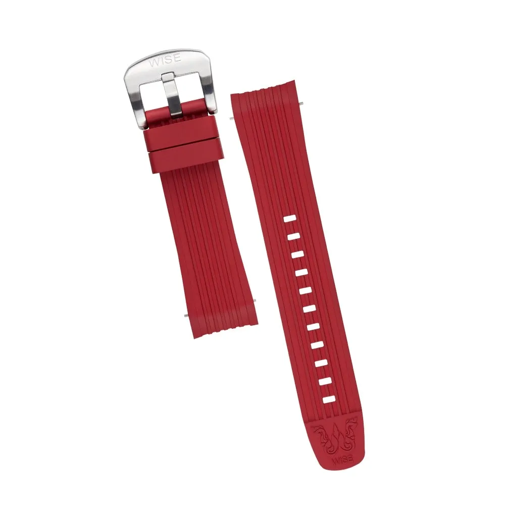 WISE DIVING FKM Rubber Strap 22 mm.