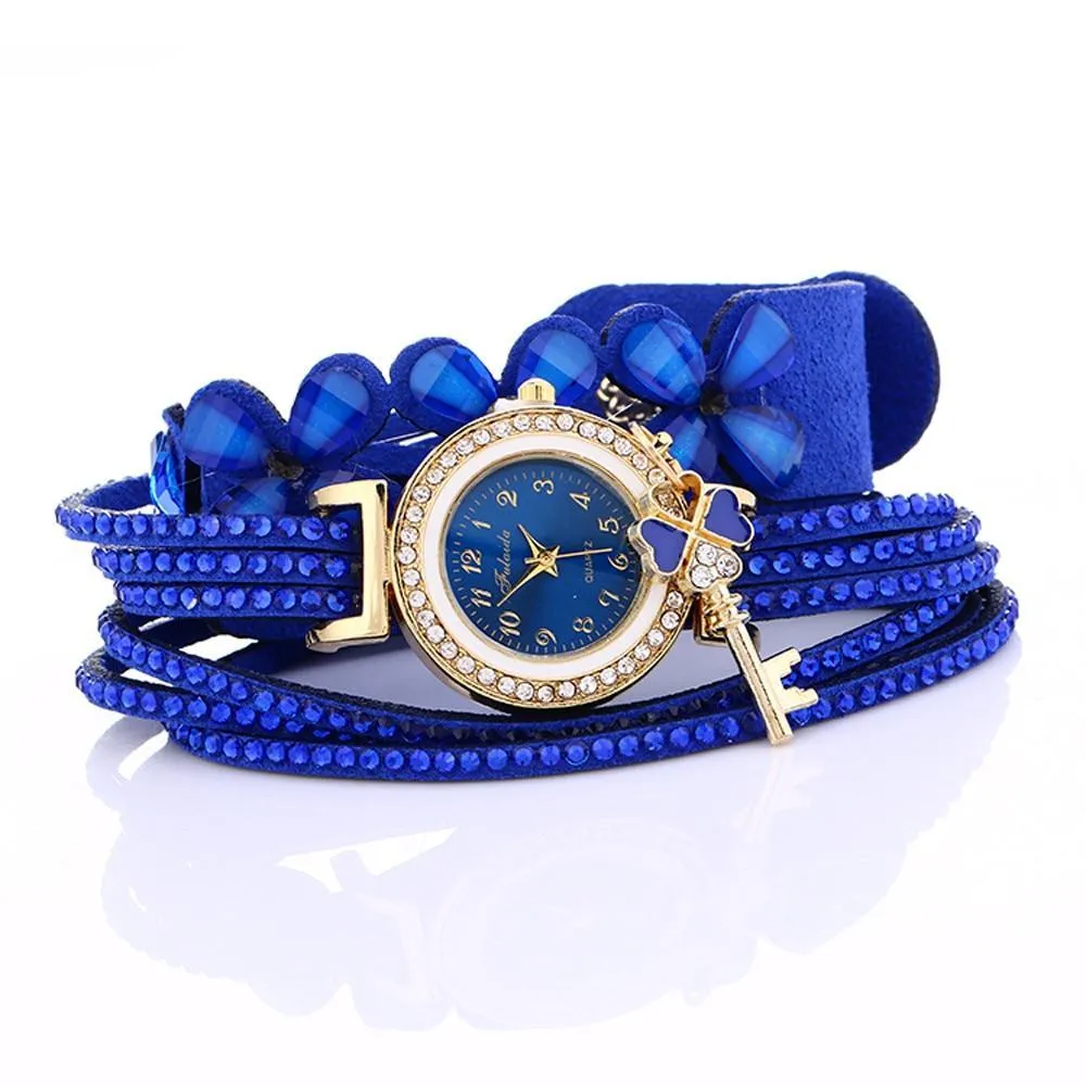 Women watches New luxury Casual Analog Alloy Quartz Watch PU Leather Bracelet Watches Gift For Female and Women