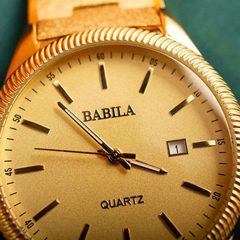 Women's Quartz Watches Gold Plated No Fading Calendar Watches