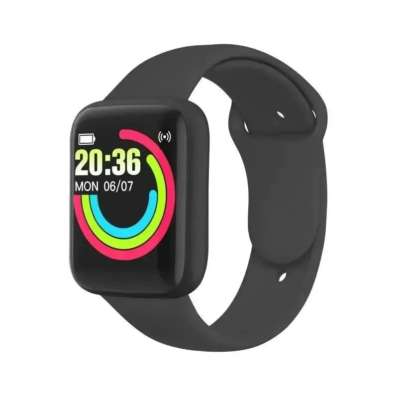 Y68s Smart Watch for Men and Women Rechargeable Touchscreen Sports Fitness Phone Connection Fully Compatible