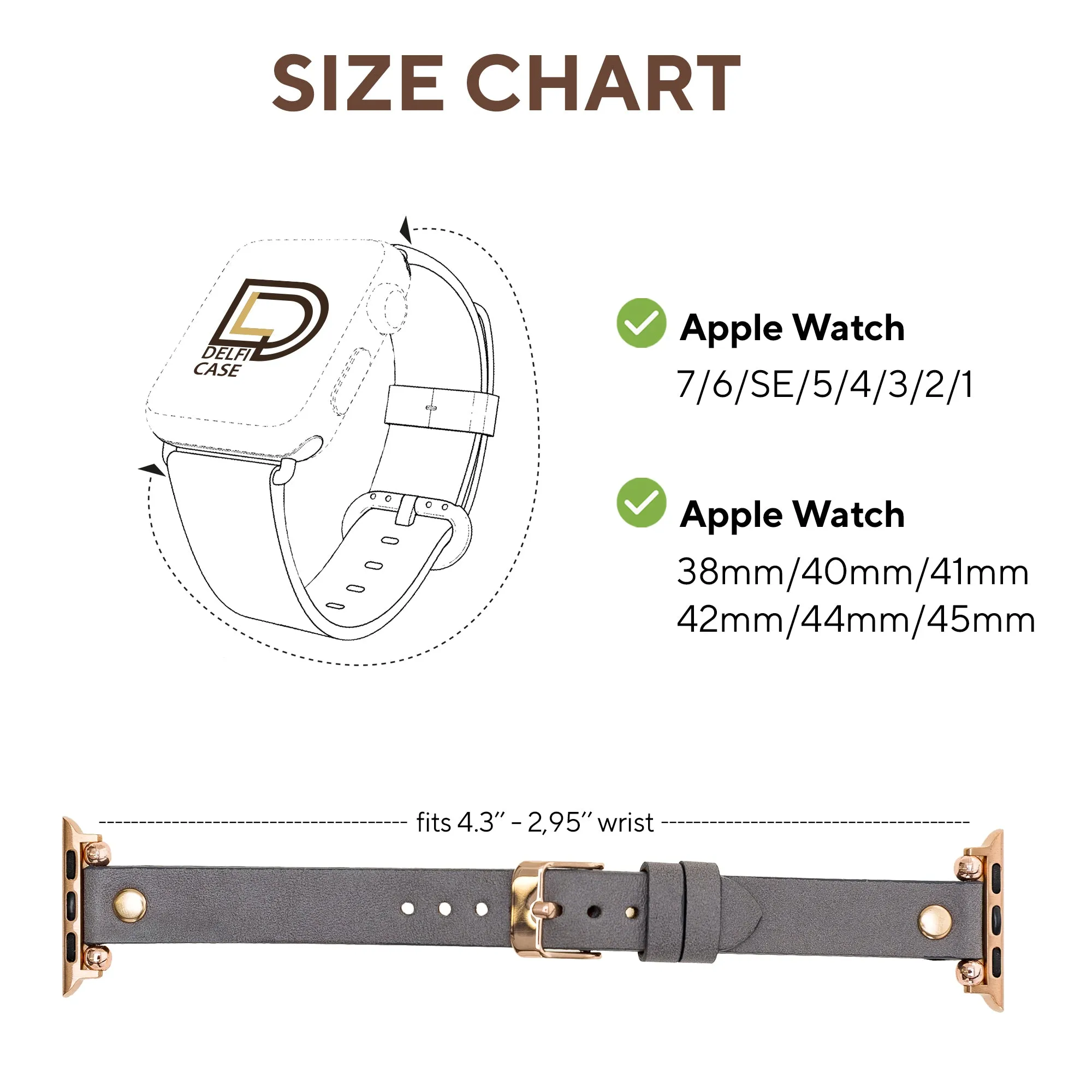 York Leather Watch Band for Apple