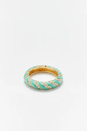 YVONNE LÉON | TWISTED TURQUOISE RING