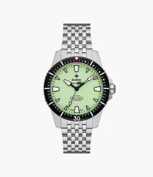 Zodiac Super Sea Wolf Pro-Diver Fully Lume Dial 42mm Men's Watch ZO3560
